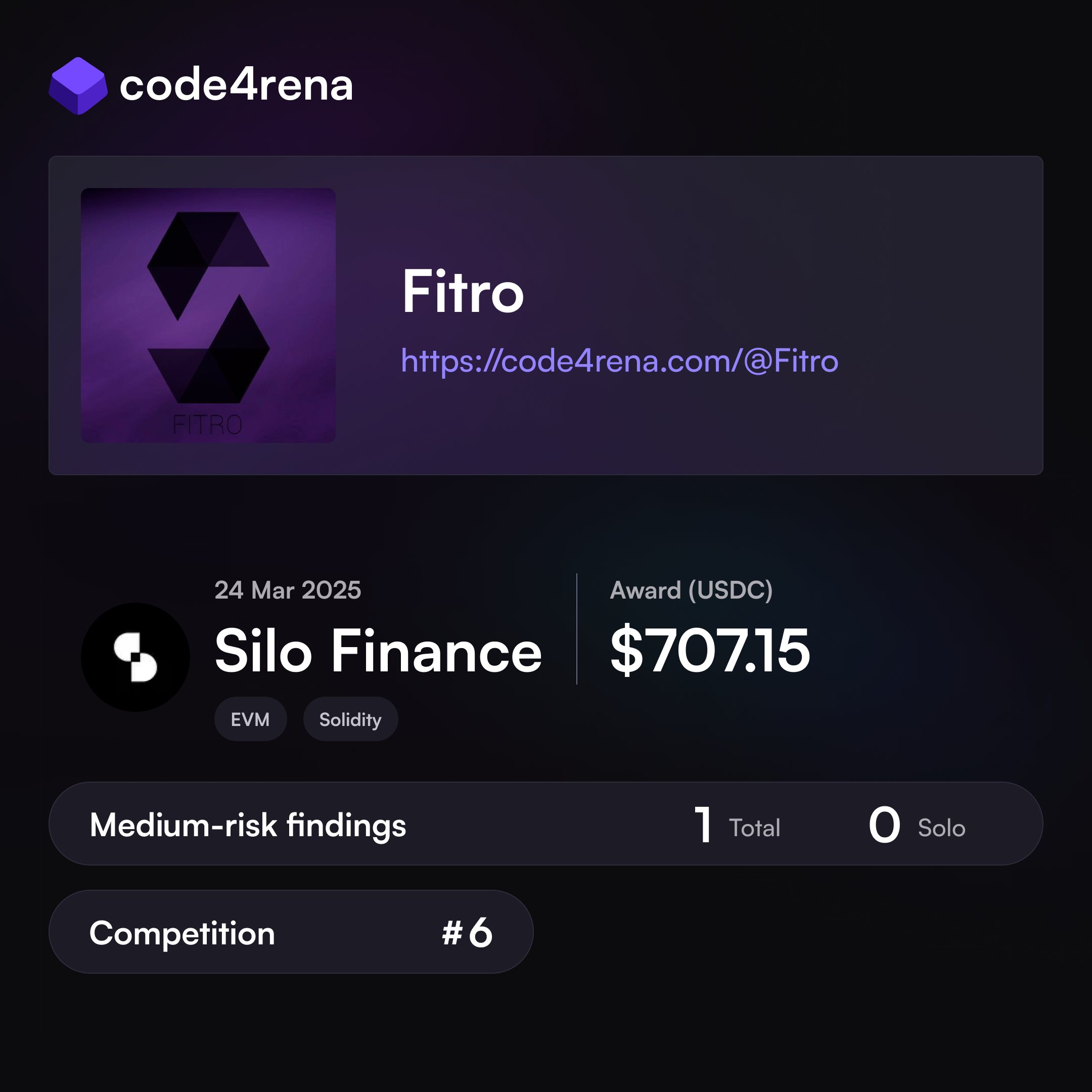 Code4rena — Silo Finance