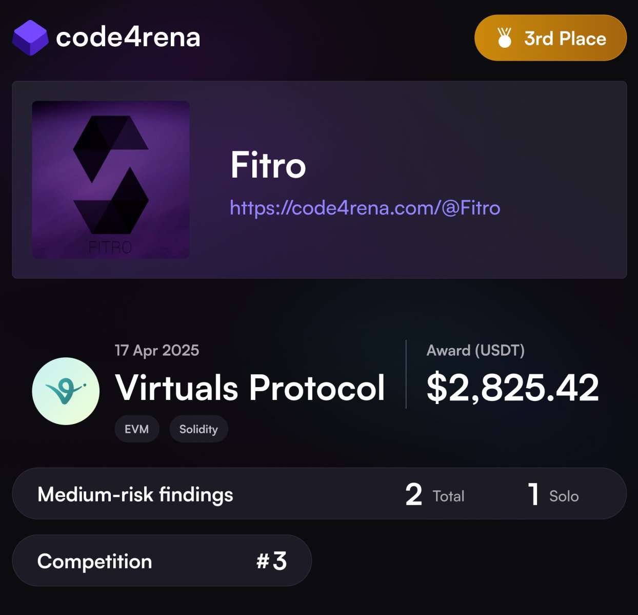 Code4rena — Virtuals Protocol
