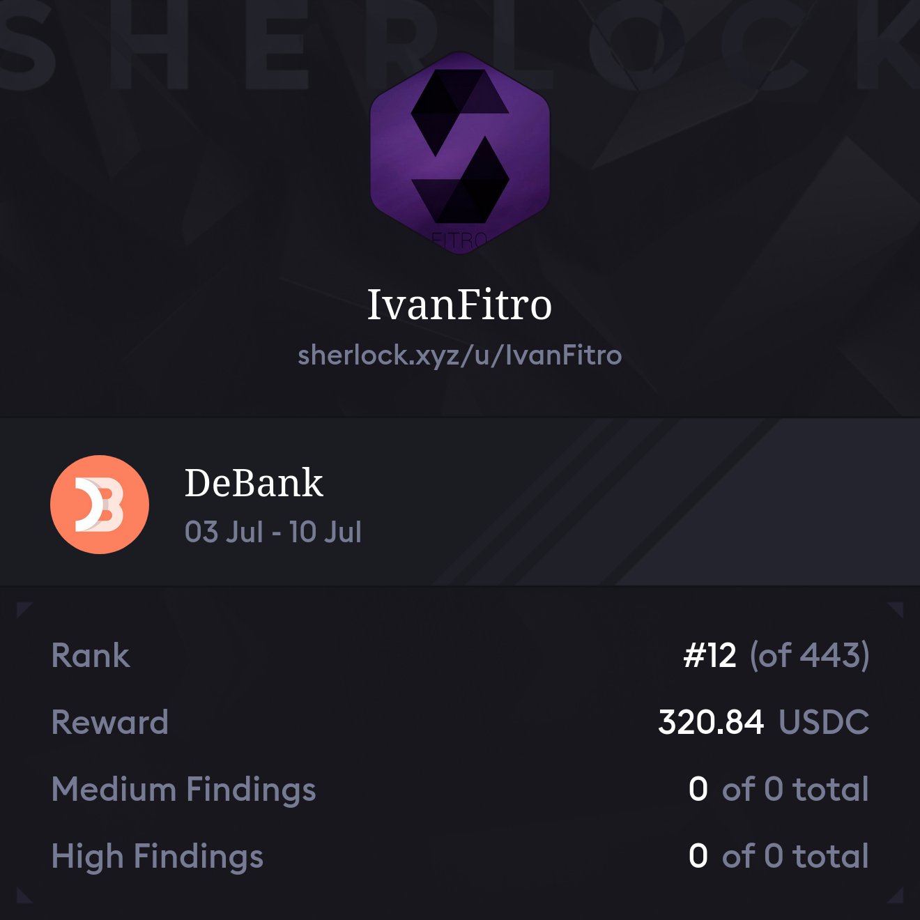 Sherlock — DeBank